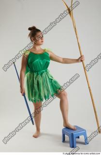 KATERINA STANDING POSE WITH SPEAR AND SWORD